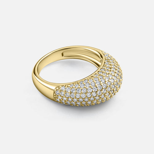 Eterna Curve Ring - Pavé